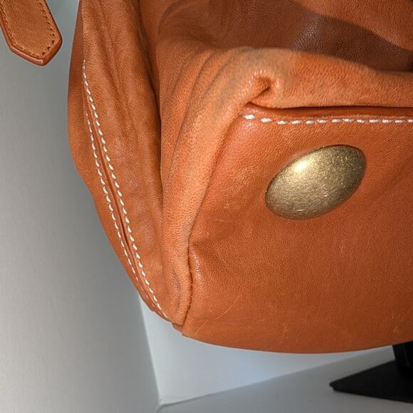 Cynthia Rowley Large Brown Leather Shoulder Bag Pre-owned - Picture 6 of 9